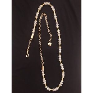 Gold belt with beads